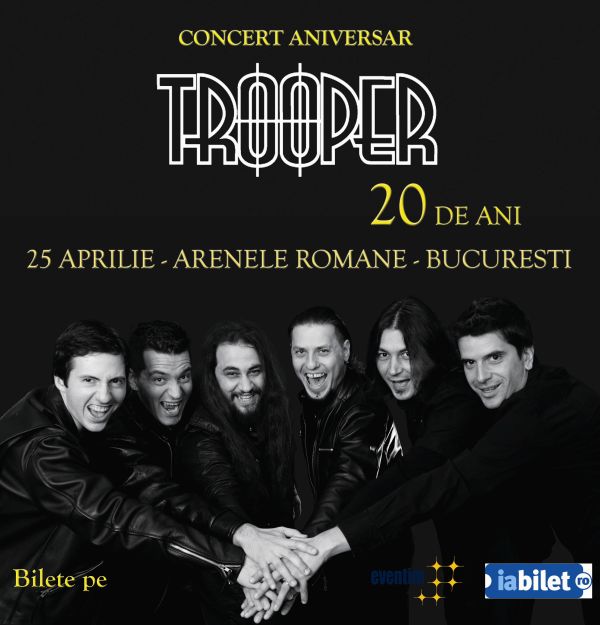 Biletele meet and greet la concertul aniversar „Trooper 20 de ani” au fost epuizate!